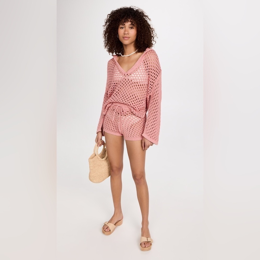 New! MISA x Revolve Daisy Pink Crochet Shorts 💗 Small NWT! - Picture 7 of 16
